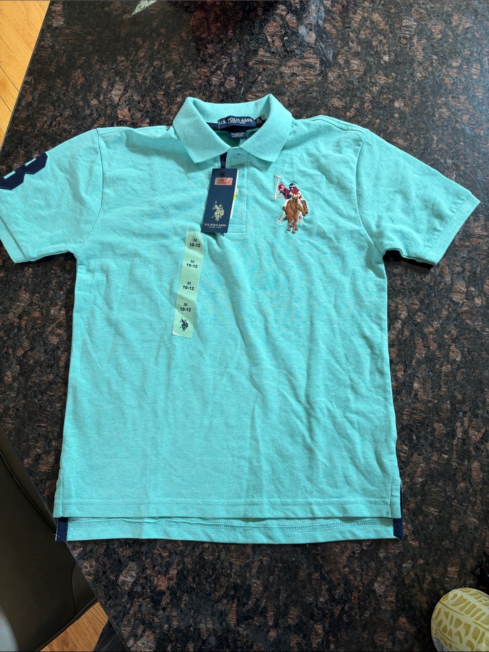 U.S. Polo Assn. Kids Polo Shirt in Aqua